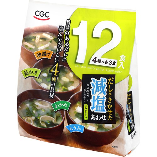 ＣＧＣ 減塩合わせみそ汁12食