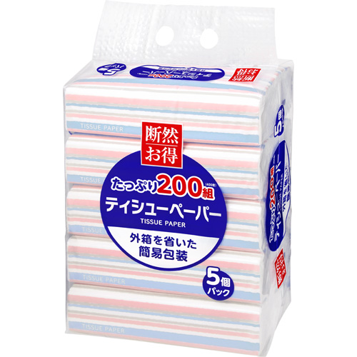 断然お得 ソフトパックティシュー２００組