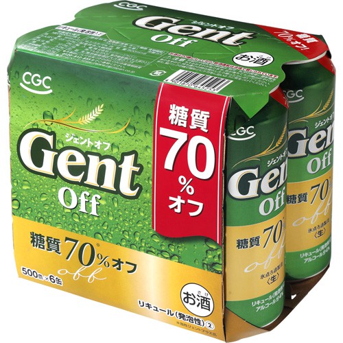 ＣＧＣ ジェント糖質７０％オフ ５００ml×６缶