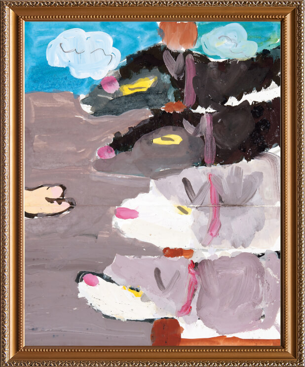 小学校中学年(3・4年生)の部「ひつじにえさを『どうぞ』」