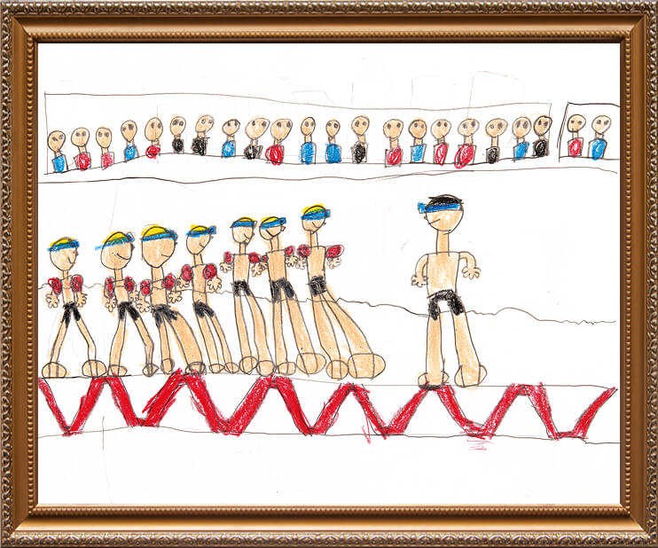 小学校低学年(1・2年生)の部「プール」