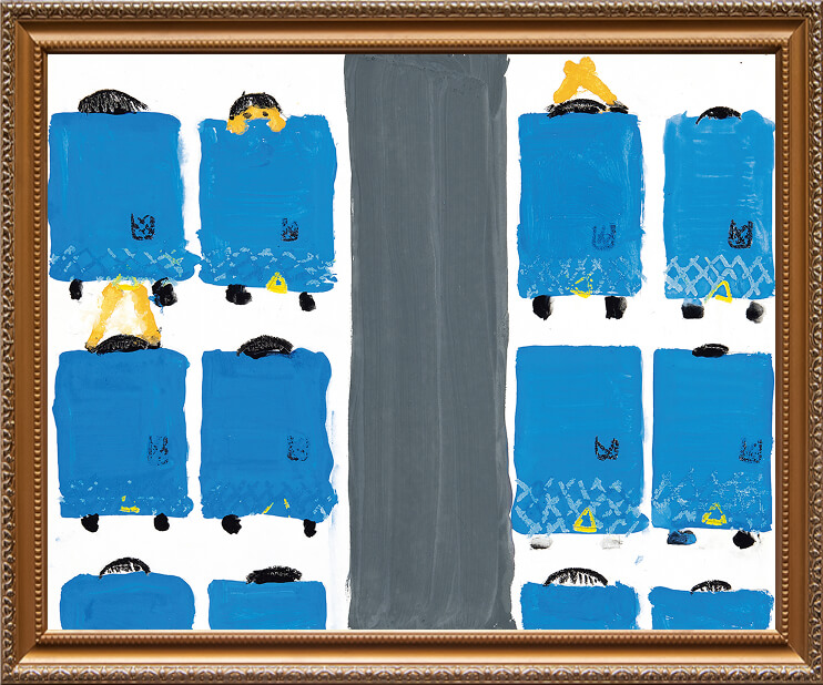 小学校高学年(5・6年生)の部「部活でバスに乗って、富山に行った」