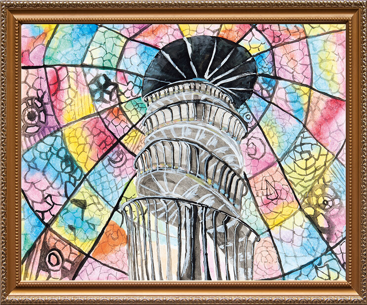 「ステンドグラスの階段」